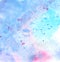 Abstract watercolor background color splatters. blue, pink, aqua colors