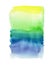 Abstract watercolor background, gradient blend spectrum brush strokes, creative illustration, summer yellow green blue color