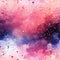 Abstract watercolor background in purple, pink, red, and blue with delicate washes (tiled)
