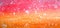 Abstract watercolor on horizontal gradient bright orange and red background