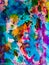 Abstract Watercolor Splash Painting Bright Negative Pigments