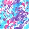 Abstract watercolor splatter seamless pattern