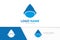 Abstract waterdrop logo. Alternative energy and renewable energy logotype design template.