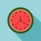 Abstract Watermelon Clock. Summer Time Concept