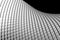 Abstract wave shape aluminum background