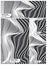 Abstract wave vertical lines pattern set black and white color background