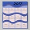 abstract waves calendar 2017 year