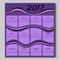 abstract waves calendar 2017 year