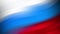Abstract waving flag of Russia: seamless loop animation