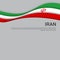 Abstract waving iran flag. Iranian state patriotic banner, flyer. Card design. Business booklet. Paper cut style. Creative