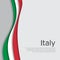 Abstract waving italy flag. Creative background in Italy flag colors for holiday card design. National Poster. State Italian
