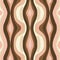 Abstract Wavy Lines Pattern in Earth Tones