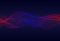 Abstract  wavy lines  surface on dark blue background. Soundwave of lines. Modern digital frequency  equalizer on abstract backgro