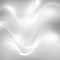 Abstract wavy luxury, white and silver, flowing background, generative art