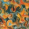 Abstract Wavy Surface Colorful Wallpaper