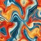 Abstract Wavy Surface Colorful Wallpaper