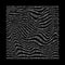 Abstract wavy twisted distorted binary code black and white texture