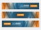 Abstract website header. Horizontal banners.