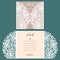 Abstract wedding cutout invitation template. Suitable for lasercutting. Lazercut vector wedding invitation template