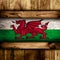 Abstract Welsh flag.