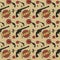 Abstract western seamless pattern