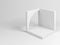 Abstract white architectural installation 3d render