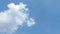 abstract white cloud flufy shape on blue sky background. beauty high natural in summer season