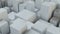 Abstract White Cubes Wall Background