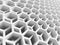 Abstract white double honeycomb structure