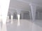 Abstract white empty interior background 3D rendering