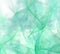 Abstract white fractal background. Green and turquoise fabric