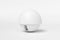 Abstract white house sphere shape isolate on white background. Modern architecture with empty building. Concept building business