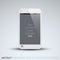 Abstract white mobile phone template