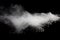 Abstract white powder explosion.White dust debris on black background