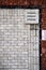 Abstract white and red brick wall texture