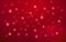 Abstract white snow flake falling from sky on red background. Merry Christmas and happy new year day concept. Beautiful Xmas