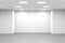 Abstract white symmetrical empty 3d interior