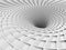 Abstract White Tunnel Hole Background