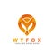 Abstract Wifi Fox Logo Design Premium Stock Vector Illustration