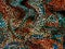 Abstract wild leopard skin fabric with grunge surface