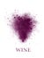 Abstract wine grape