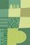 Abstract wineyard farm field pattern vector illustration. Vineyard green landscape with texture. Vine valley poster