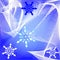 Abstract winter background with fine white mesh and snowflakes