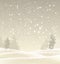 Abstract winter background in sepia tone
