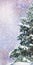 Abstract winter christmas background with shiny snow and blizzard. Space for text. Vertical for stories