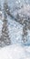 Abstract winter christmas background with shiny snow and blizzard. Space for text. Vertical for stories