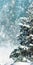 Abstract winter christmas background with shiny snow and blizzard. Space for text. Vertical for stories
