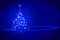 Abstract winter christmas blue background