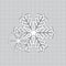 Abstract winter snowflakes design