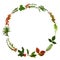 Abstract Winter Wreath Garland